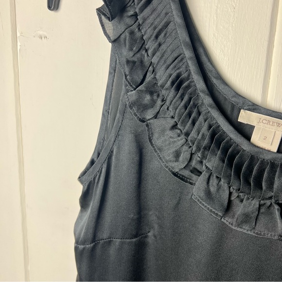 🌺 J. Crew Silk Ruffle Collar Sleeveless Top 🌺 - Picture 4 of 8